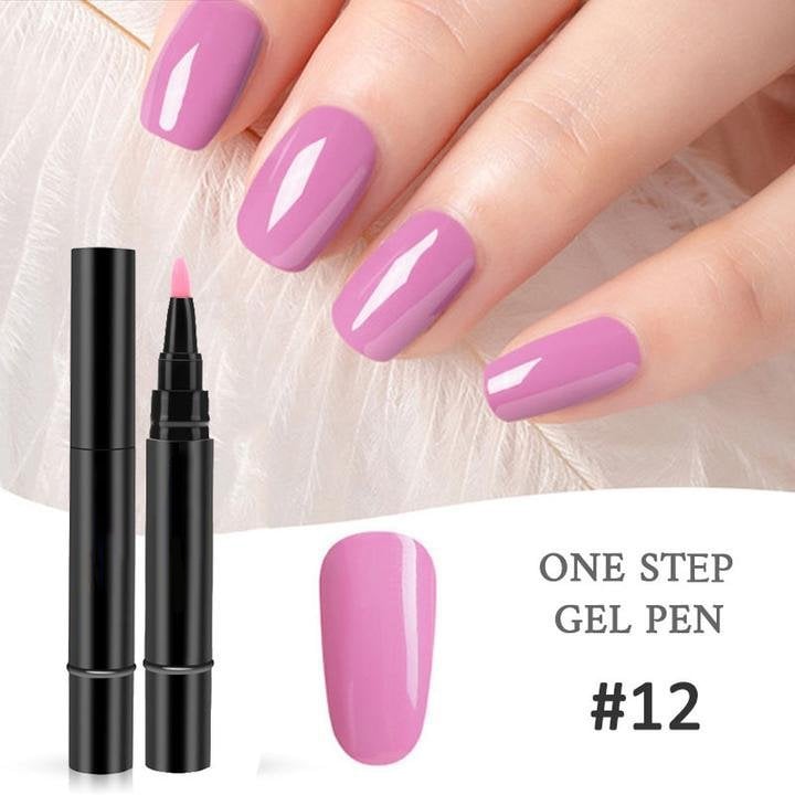 One Step Nail Gel Pen🎨Free handheld mini UV nail lamp💡