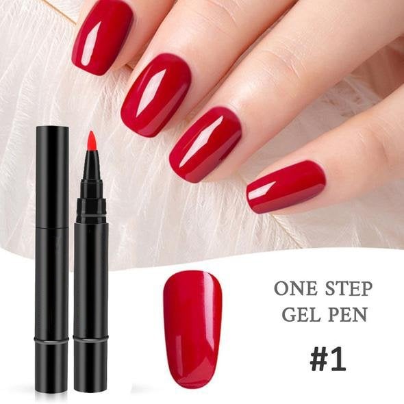 One Step Nail Gel Pen🎨Free handheld mini UV nail lamp💡