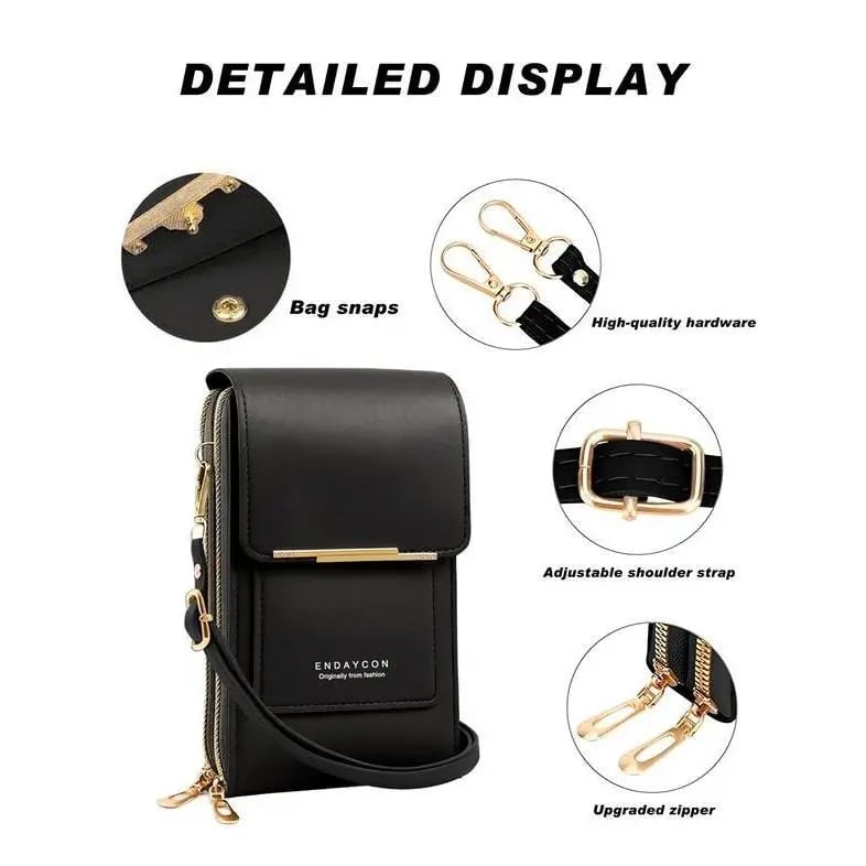 🏆Last Day Promotion：ONLY ￡7.50!!👜📱 Simple and elegant women's touchscreen crossbody phone wallet