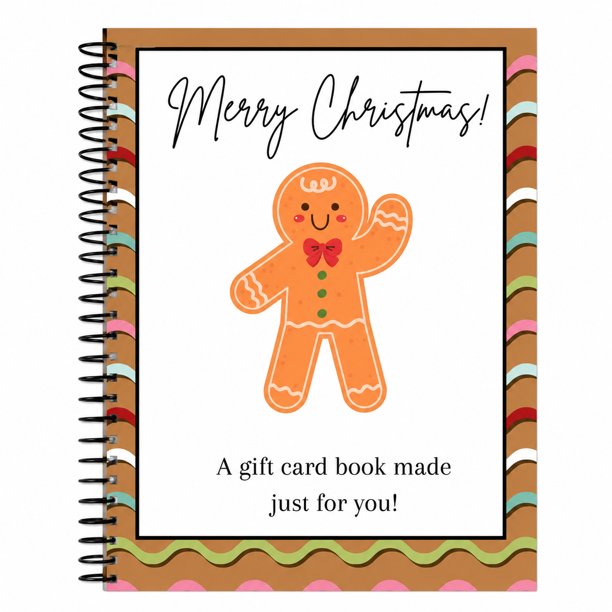 🔥Buy 1 Get 1 Free🎄 Ready for Christmas!🎅Christmas Gift Card Booklet 👍DIY Spiral-Bound Christmas Gift Card Holder Book🎁