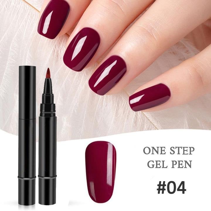 One Step Nail Gel Pen🎨Free handheld mini UV nail lamp💡