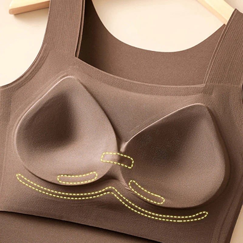 🏆2026 HOT SALE 50% OFF!!🔥 BUY 1 GET 1 FREE 💐Women's U Neck Camisole High Strechy Seamless Built-in Bra Padded Tank Tops