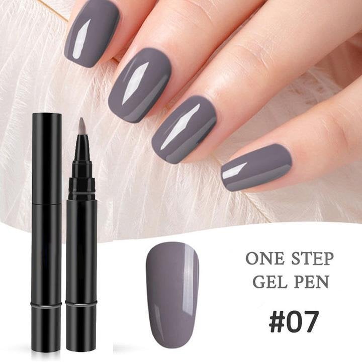 One Step Nail Gel Pen🎨Free handheld mini UV nail lamp💡