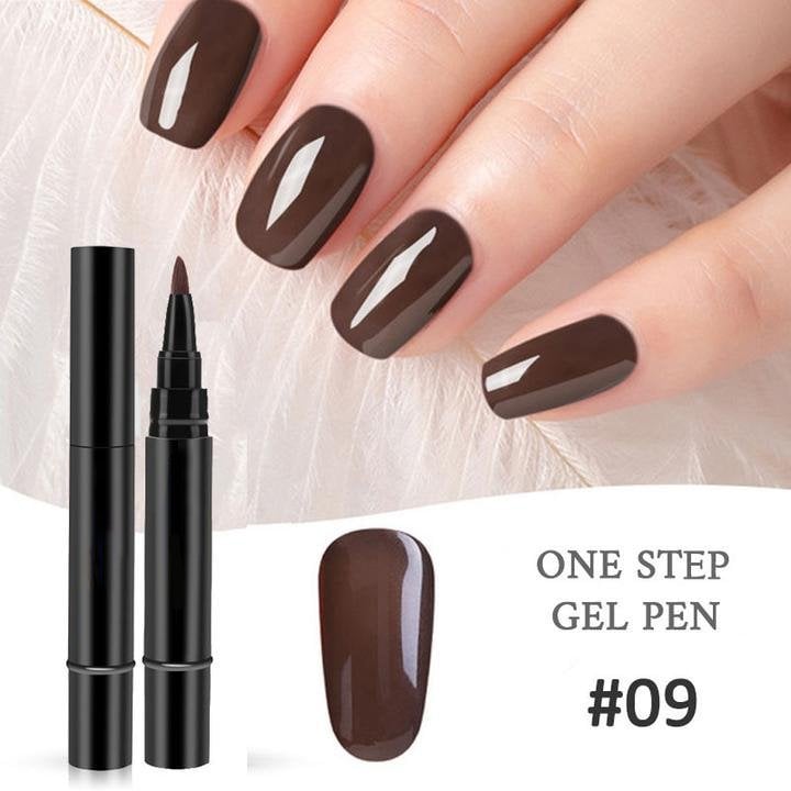 One Step Nail Gel Pen🎨Free handheld mini UV nail lamp💡