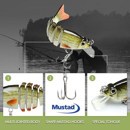Lifelike Multi-Jointed Sinking Fishing Lure