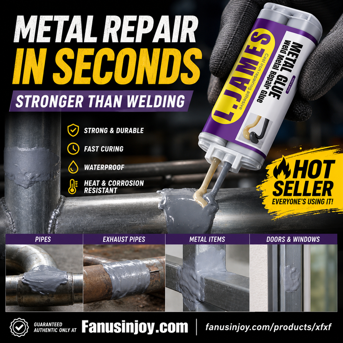 🏭Factory Authorized Exclusive Sale 🎁 50% OFF！New Metal Repair Glue!🔥Metal Glue - Weld Metal Repair Glue✨