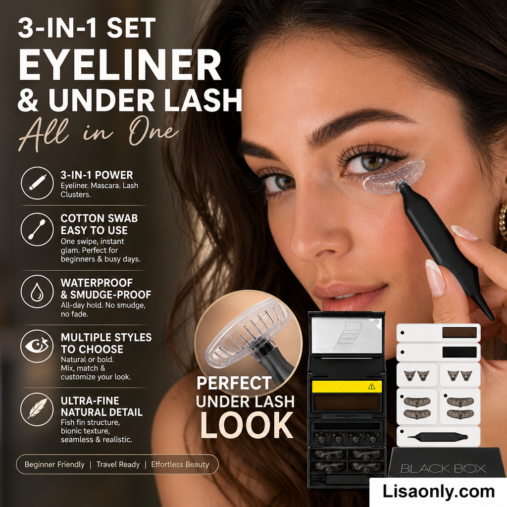 🔥 3-in-1 Kit: Eyeliner and Lower Lash Stamp