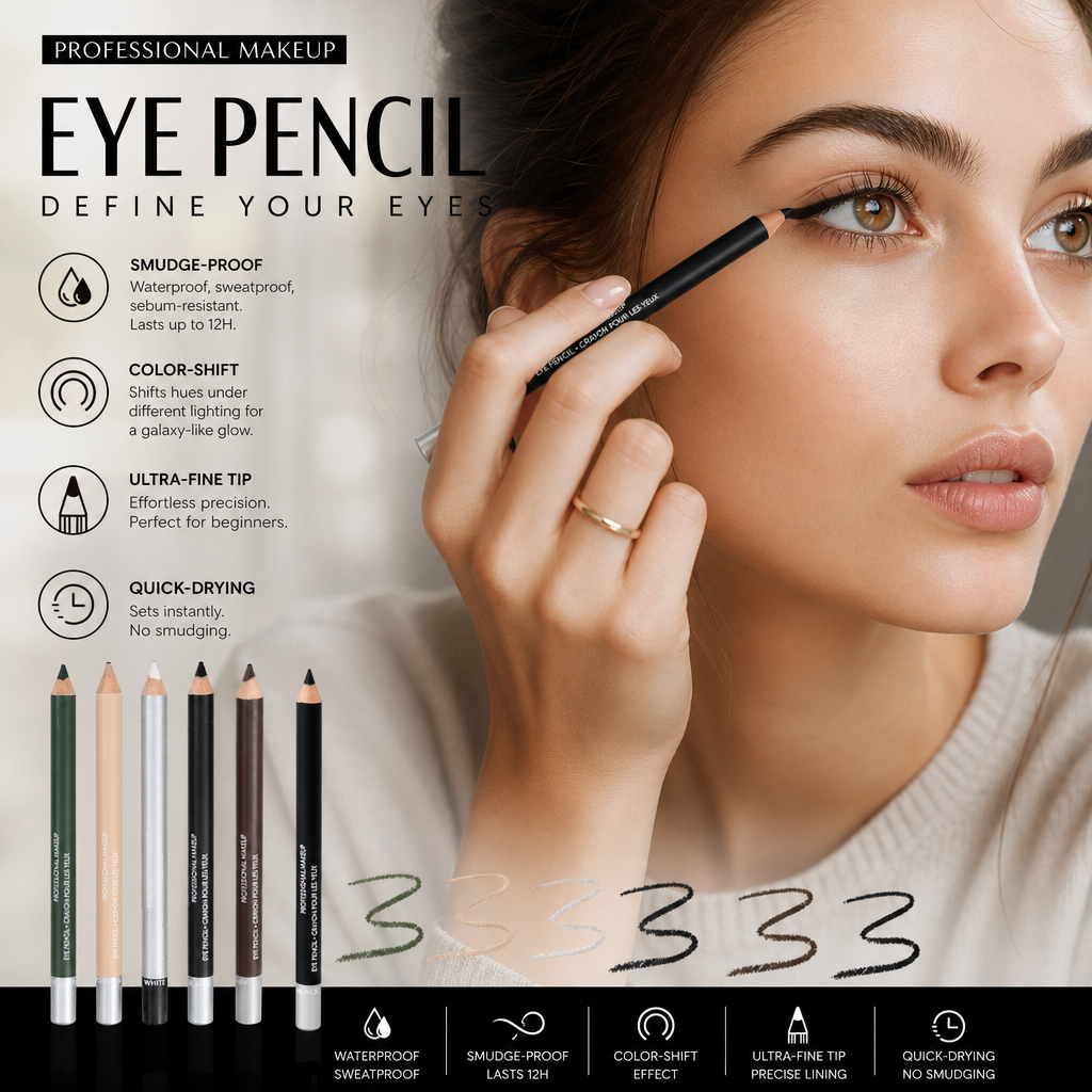 Soft Smudgeable Eyeliner Pencil – Long-Lasting, Effortless Blend