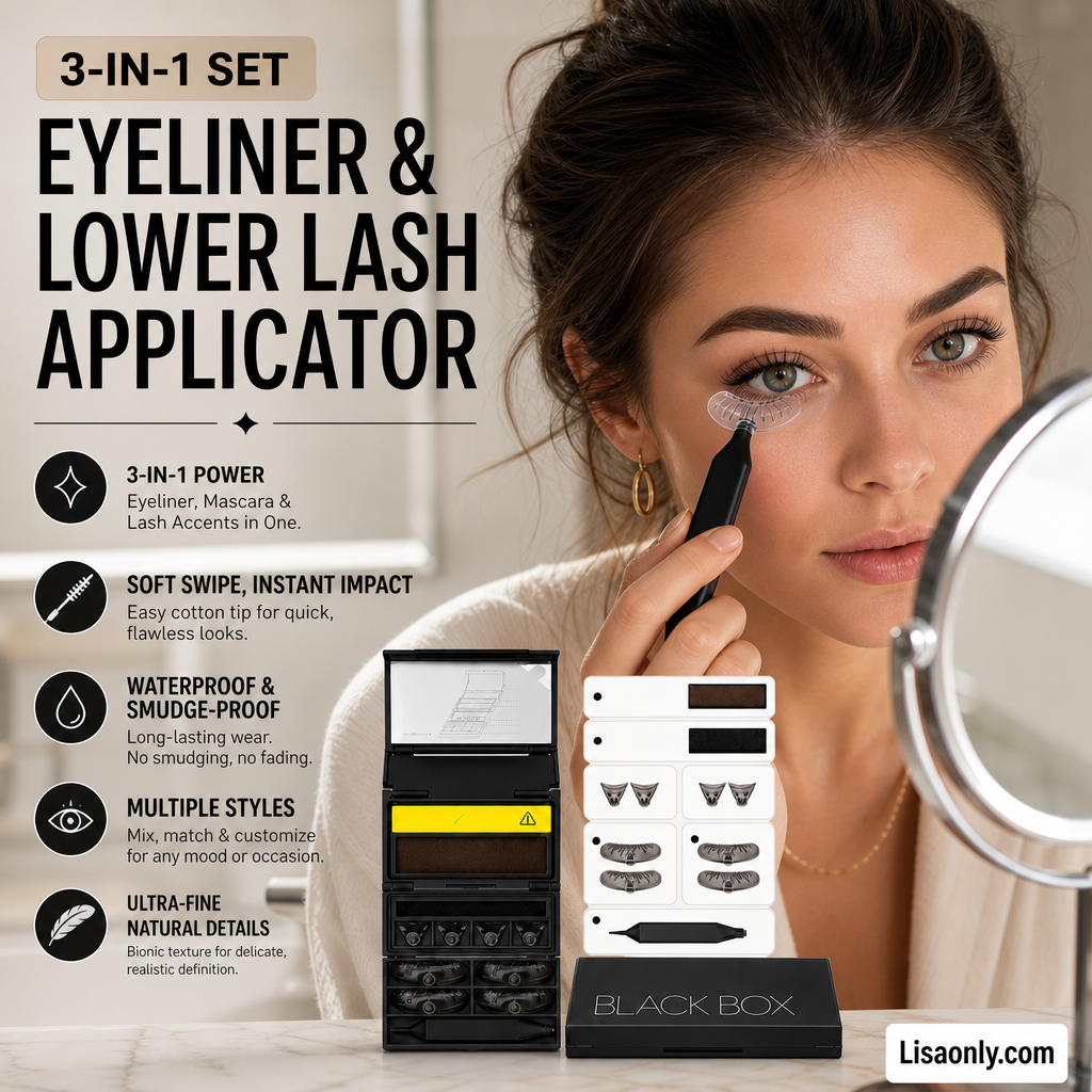🔥 3-in-1 Kit: Eyeliner and Lower Lash Stamp