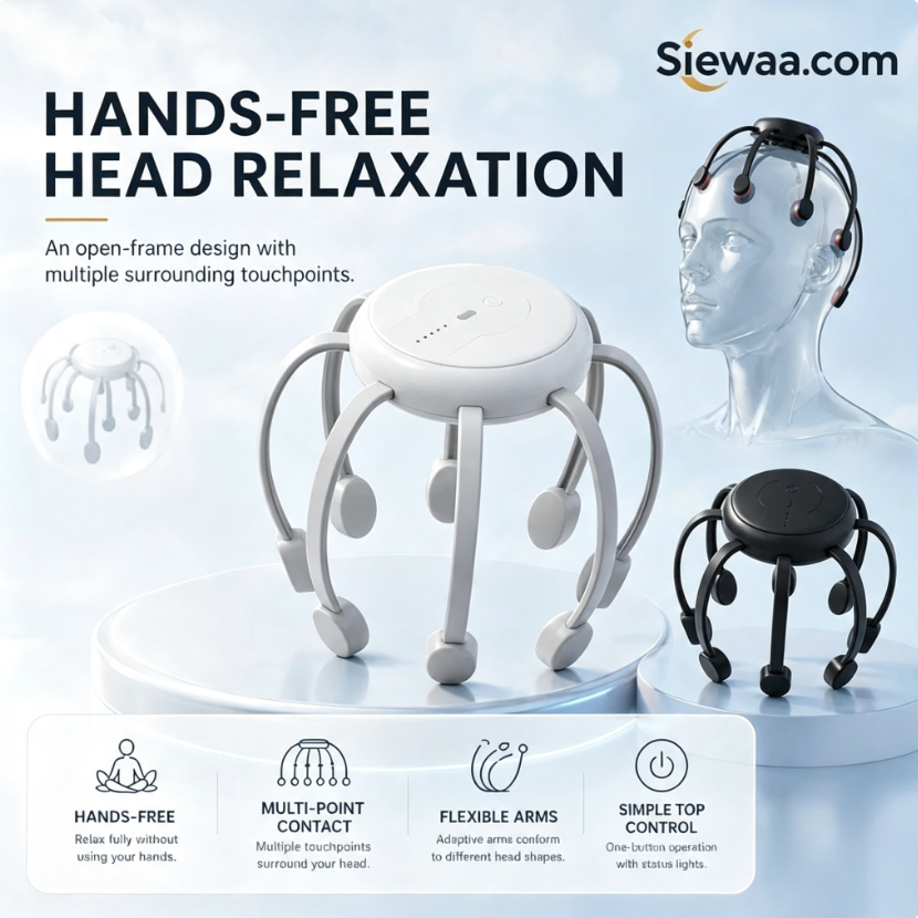 🔥Limited Offer - 50% OFF🎁Intelligent Octopus Head Massager