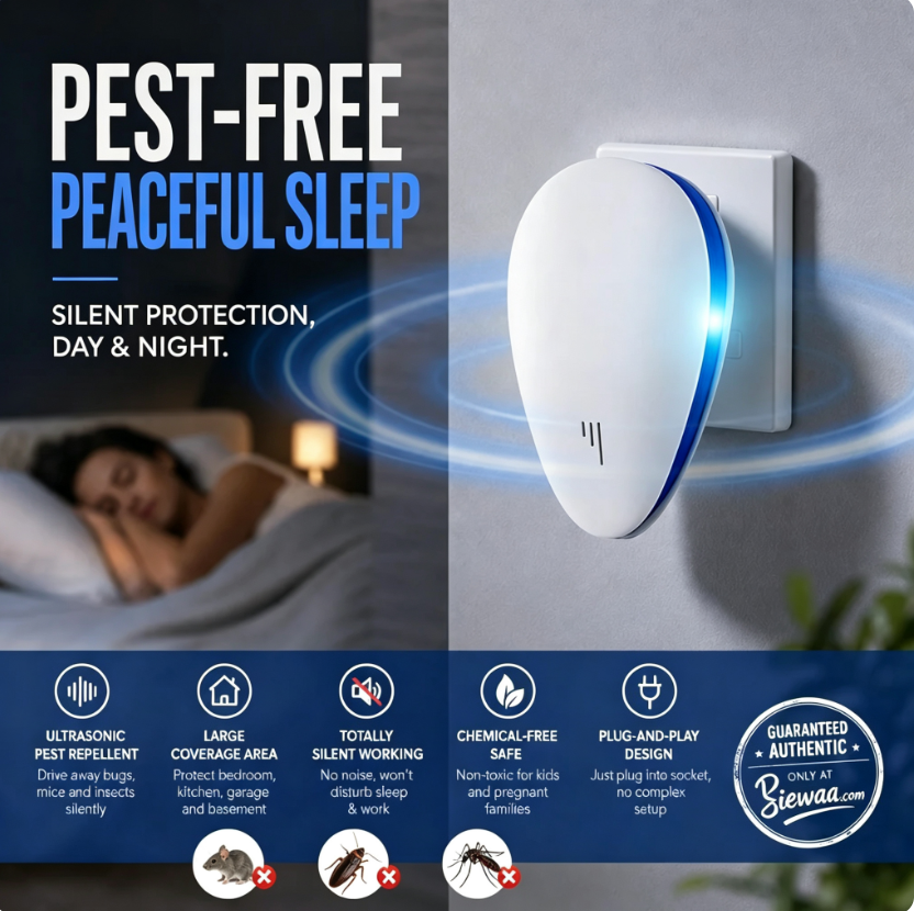 🔥Buy 1 Get 1 Free🔥Multi-Functional Ultrasonic Silent Pest & Insect Repeller🏠Upgraded Pest Repeller