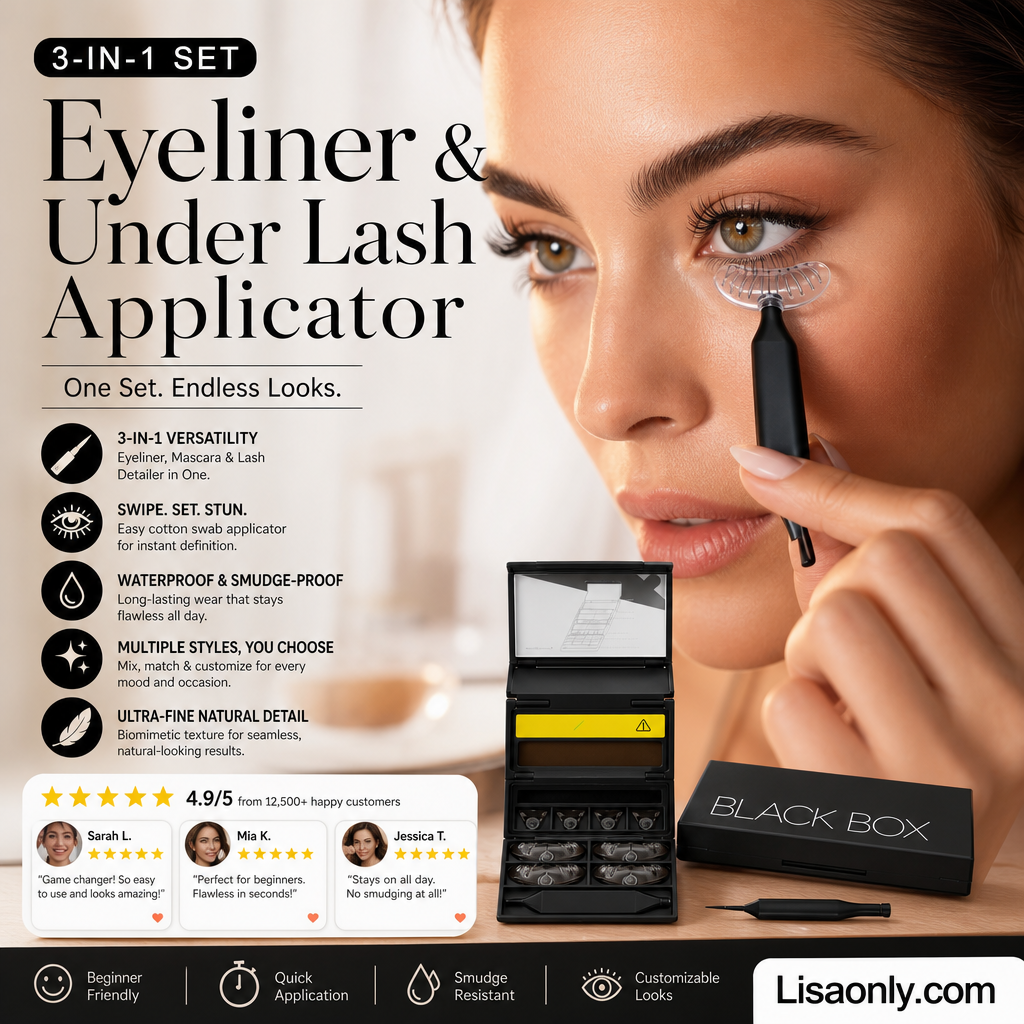 🔥 3-in-1 Kit: Eyeliner and Lower Lash Stamp