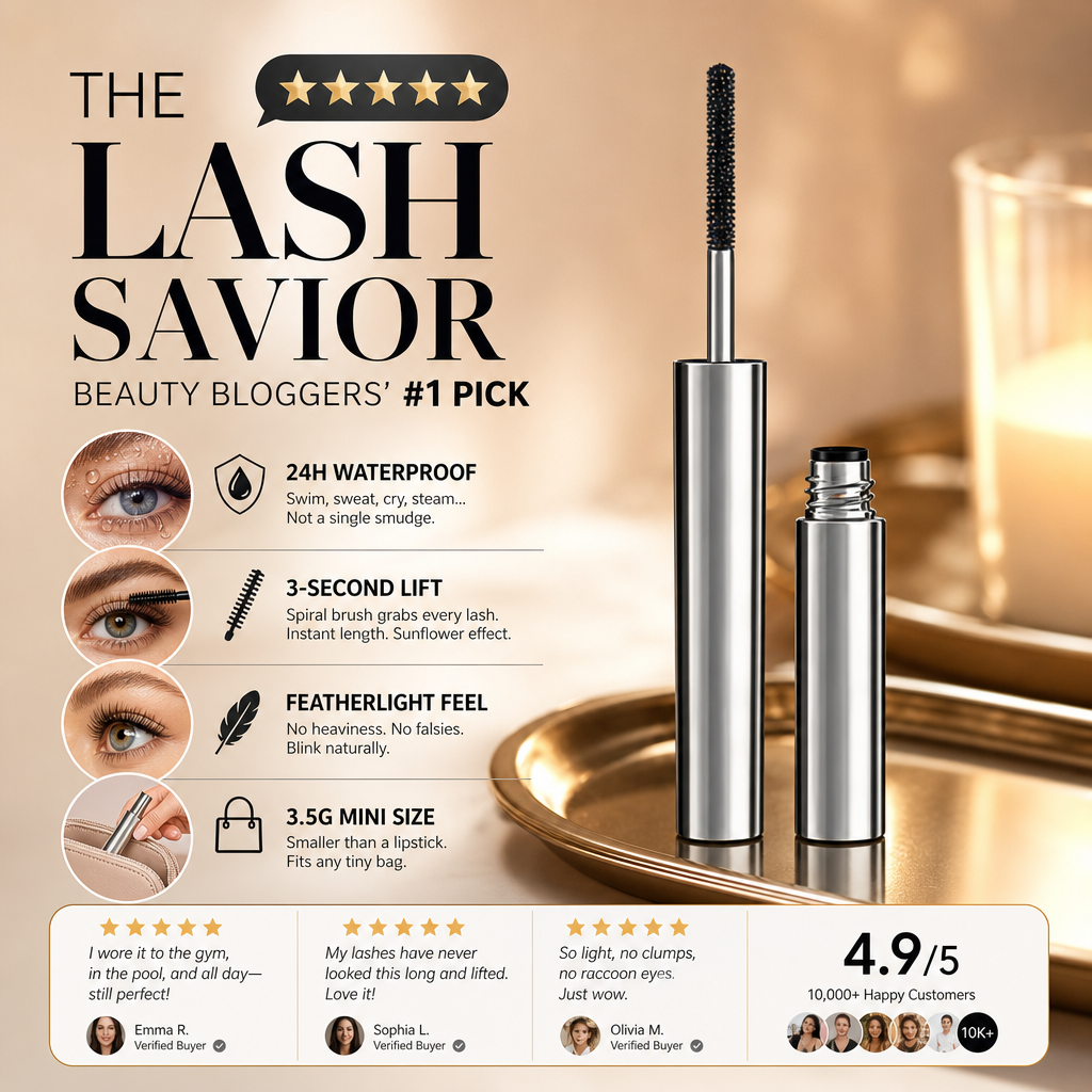 🌟LAST DAY SALE: ONLY ￡8.99!!🎁✨ Waterproof Curling & Lengthening Mascara ✨
