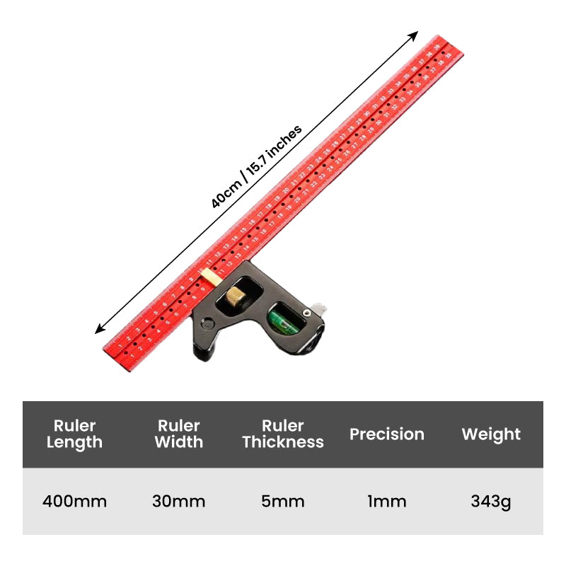 📐 50% OFF NOW! 🔥 Multifunctional Combination Movable Angle Ruler Set – Precise marking, durable stainless steel & perfect for woodworking, construction or DIY projects 🛠️