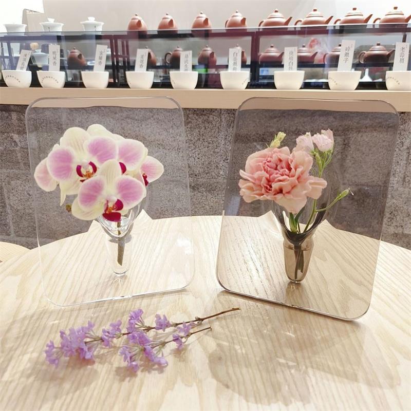 🌸LAST DAY SPECIAL PRICE!!🌸Nordic Transparent Acrylic Vase | Elegant Desktop Plant Holder & Home Decor | Modern Centerpiece for Living Room & Wedding Tables