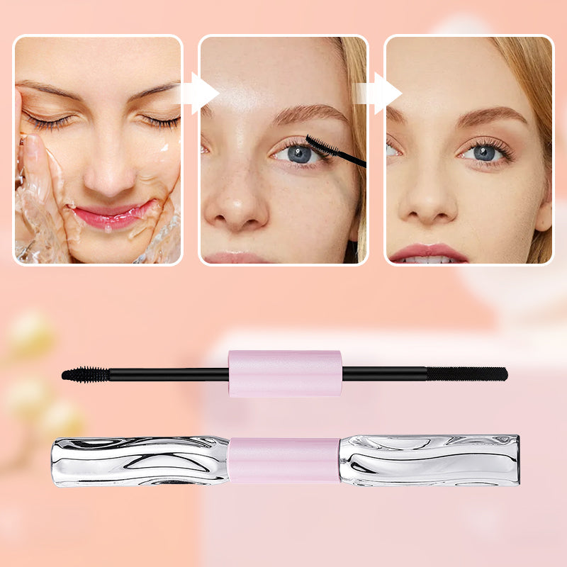 ✨ LIMITED‑TIME 50% OFF! ⚡ 2‑in‑1 Volumizing & Curling Mascara – Waterproof, Clump‑Free ✨