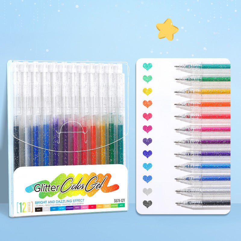 ⏰LAST DAY SALE ONLY ￡6.99!!✨50K+ SOLD!🎁Glitter Gel Pen Set