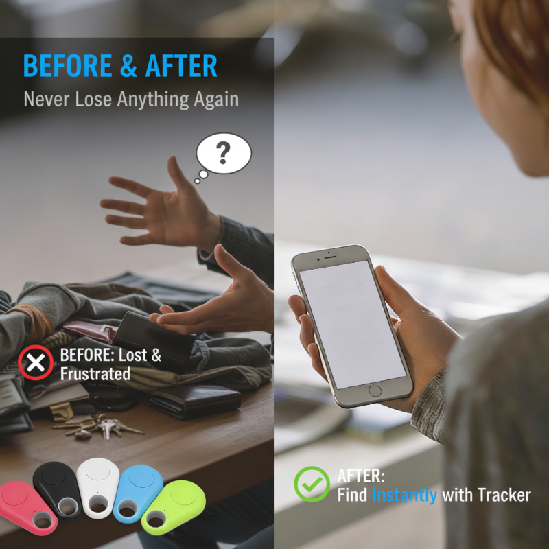 Anti-Lost Bluetooth Tracker for Keys & Pets