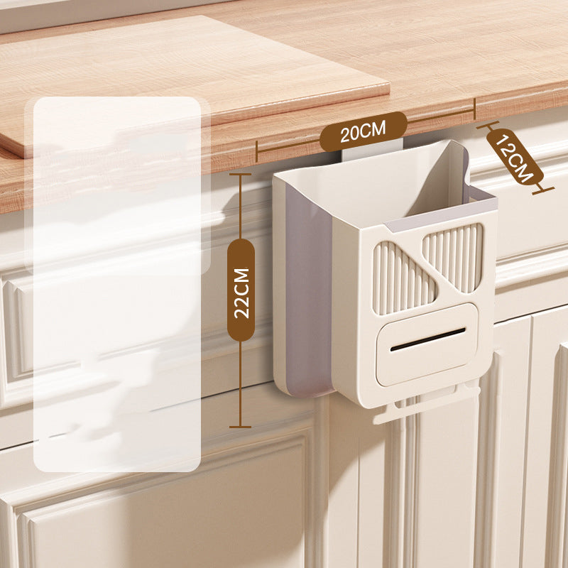 🏆Foldable Hanging Trash Can – Space Saving, Leak Proof & Easy to Clean🧼
