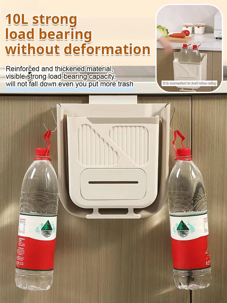 🏆Foldable Hanging Trash Can – Space Saving, Leak Proof & Easy to Clean🧼