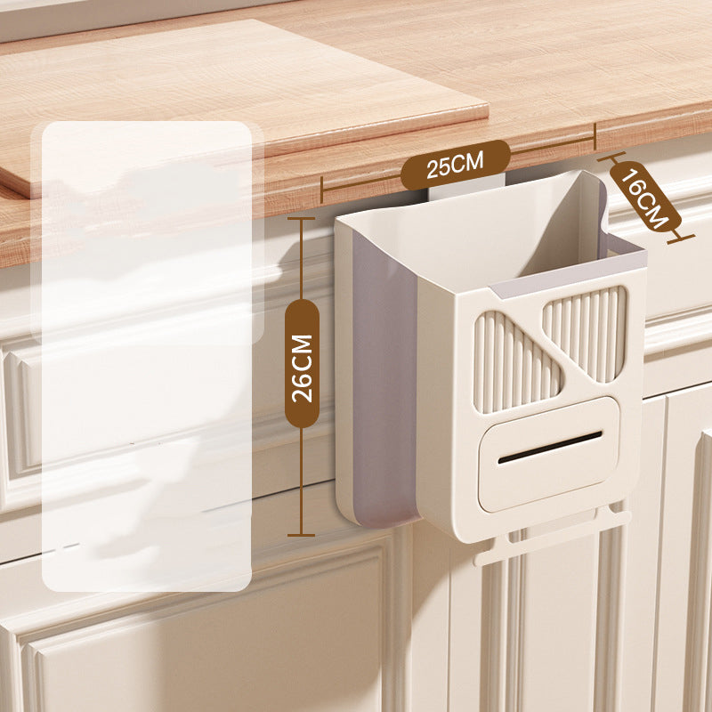 🏆Foldable Hanging Trash Can – Space Saving, Leak Proof & Easy to Clean🧼