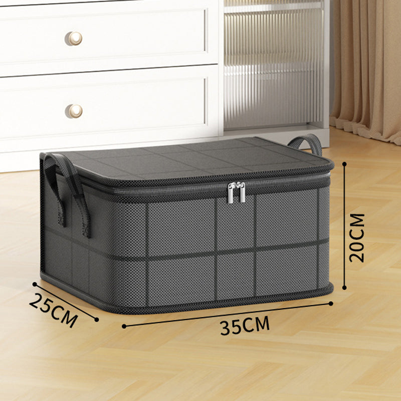 🛏️Large Capacity Dust-Proof Bedding Storage Bag, Heavy Duty Foldable Comforter Clothes Organizer with Handles