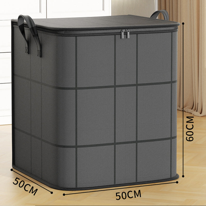 🛏️Large Capacity Dust-Proof Bedding Storage Bag, Heavy Duty Foldable Comforter Clothes Organizer with Handles