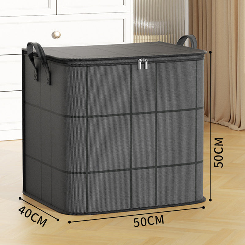 🛏️Large Capacity Dust-Proof Bedding Storage Bag, Heavy Duty Foldable Comforter Clothes Organizer with Handles