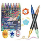 🎨Glitter Effect Brush Markers🥇✨: Create Sparkling Art Smoothly 🥳(🌈24-96 Colors | Smooth No Clog | No Bleed Through📝)