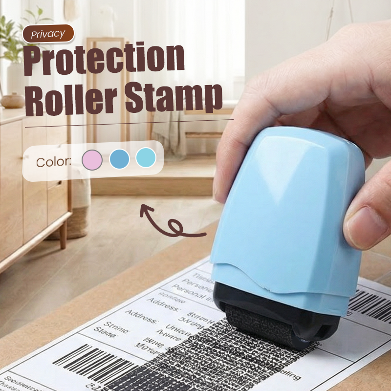 🥳2026 HOT SALE🥳💞50K+ SOLD!🛡️✉️ Privacy Roller Stamp – Hide personal info instantly. No shredding needed. Refillable & portable. 🔏✨