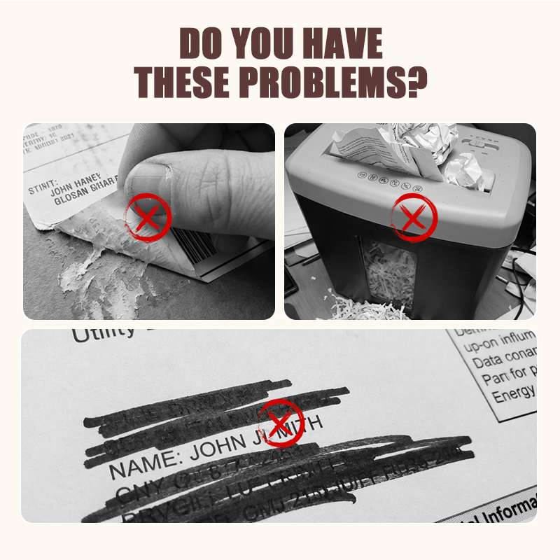 🥳2026 HOT SALE🥳💞50K+ SOLD!🛡️✉️ Privacy Roller Stamp – Hide personal info instantly. No shredding needed. Refillable & portable. 🔏✨