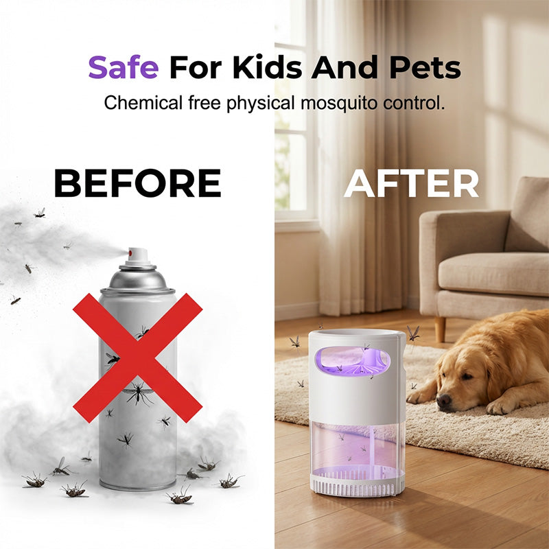 UV Mosquito Killer Lamp – quiet, USB, chemical-free. 50K+ sold! 🔇🌙
