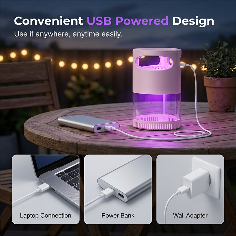 UV Mosquito Killer Lamp – quiet, USB, chemical-free. 50K+ sold! 🔇🌙