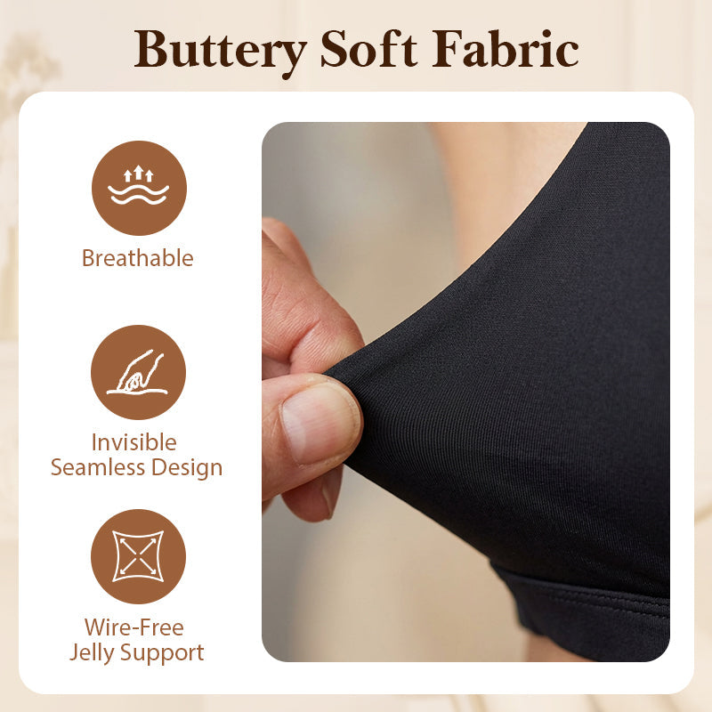 💜 LAST DAY PROMOTION - 50%OFF💜Women's Wire-Free Jelly Support Triangle Bralette