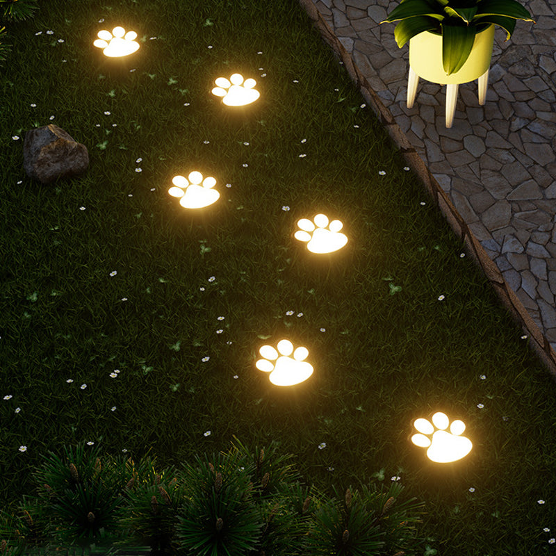 Solar Paw Print Garden Lights