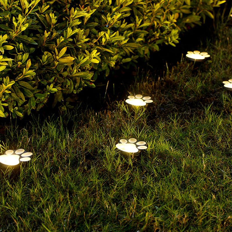 Solar Paw Print Garden Lights