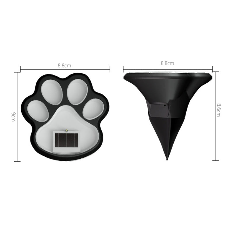 Solar Paw Print Garden Lights