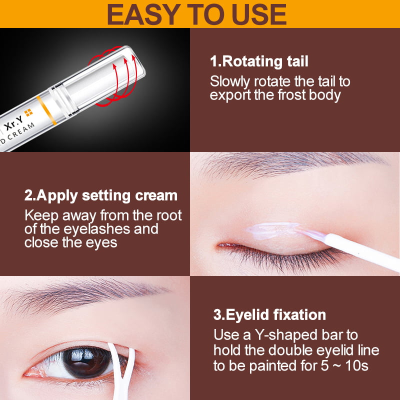 Long-Acting Invisible Double Eyelid Cream – Waterproof & sweatproof, long-lasting. Natural look, no marks. Bigger eyes in seconds. 🧴💧