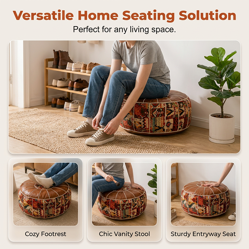 🏆LAST DAY SALE 50% OFF🔥Multifunctional Storage Ottoman Pouf