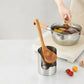 🍳Multi‑Functional Kitchen Utensil Holder, Stainless Steel Organizer, for Spoons, Pot Lids & Cooking Gadgets, Countertop Kitchen Storage