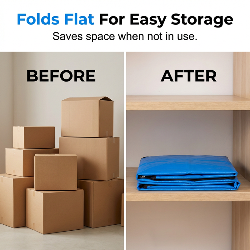 📦Buy 2 Get 1 Free NOW! 🧳 Collapsible Storage and Moving Bag – Heavy-duty handles & zippered closure 🏠