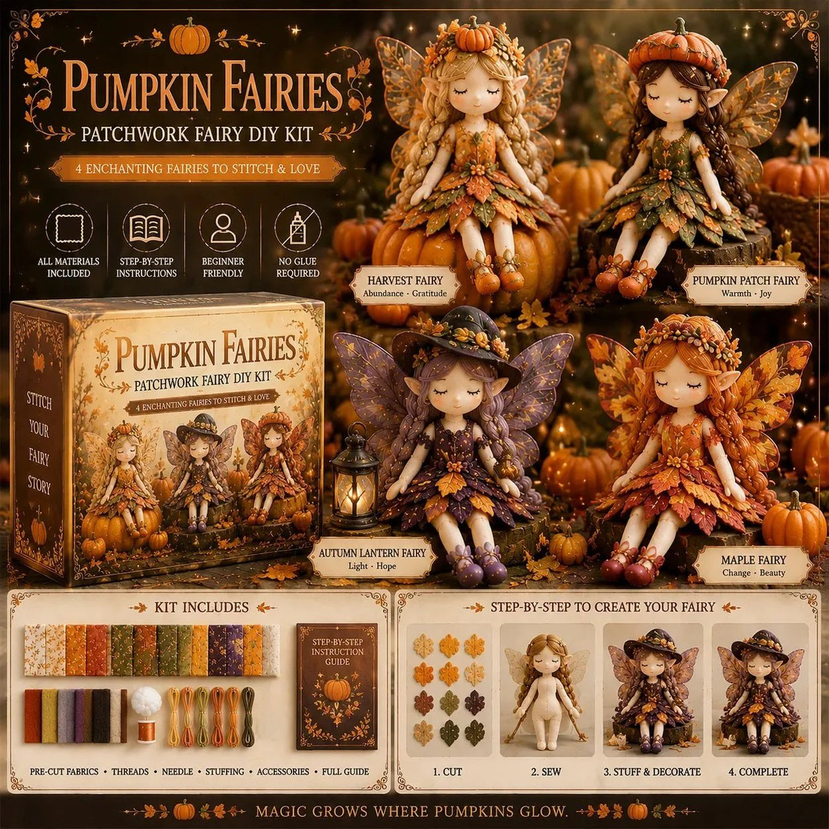 🔥LAST DAY 53% OFF🧵Fairy Patchwork DIY Collection