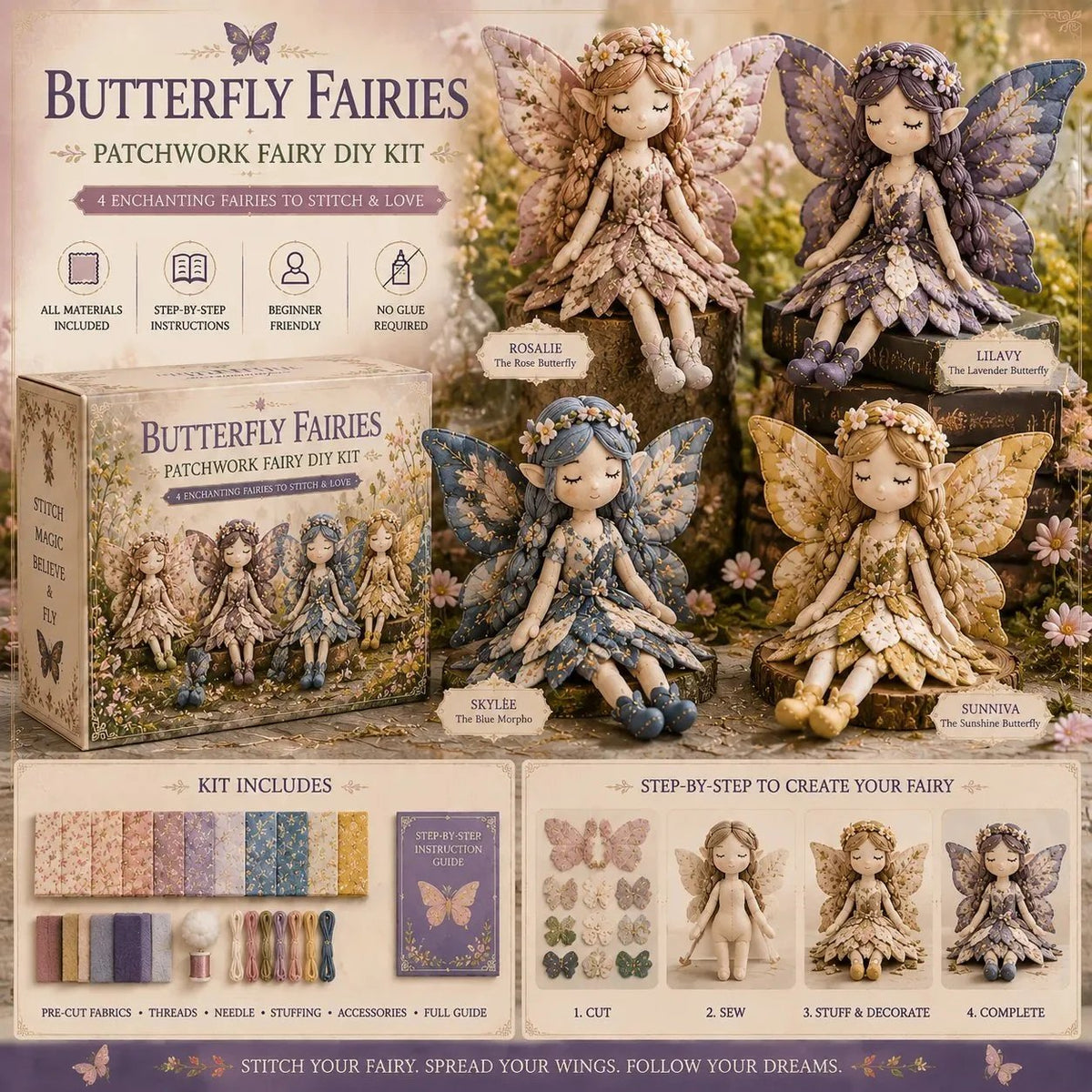 🔥LAST DAY 53% OFF🧵Fairy Patchwork DIY Collection