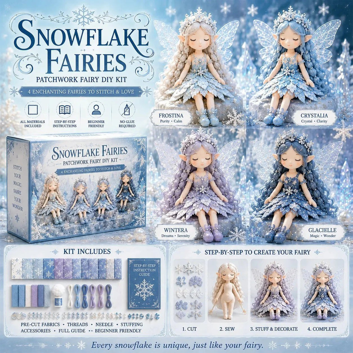 🔥LAST DAY 53% OFF🧵Fairy Patchwork DIY Collection