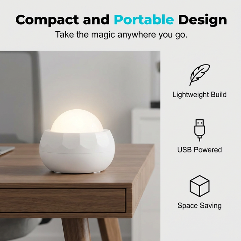 🌌✨ Aurora projector lamp – dynamic water ripple, USB, perfect for relaxation!