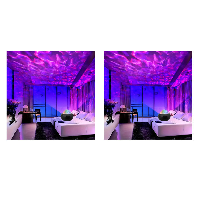 🌌✨ Aurora projector lamp – dynamic water ripple, USB, perfect for relaxation!
