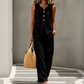 💗LAST DAY SALE 60% OFF⚡50K+ SOLD💕Women's Sleeveless Button Top and Loose Pants Set