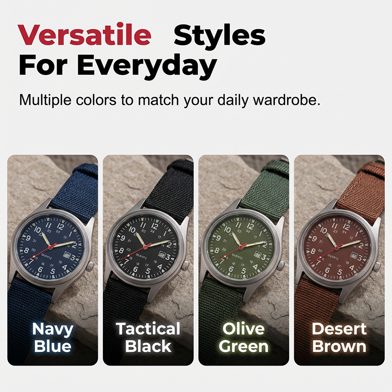 Classic Daily Wear Luminous Quartz Watch