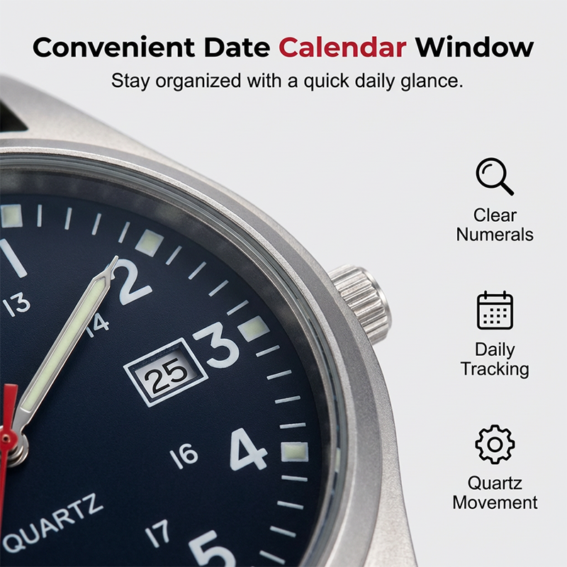 Classic Daily Wear Luminous Quartz Watch