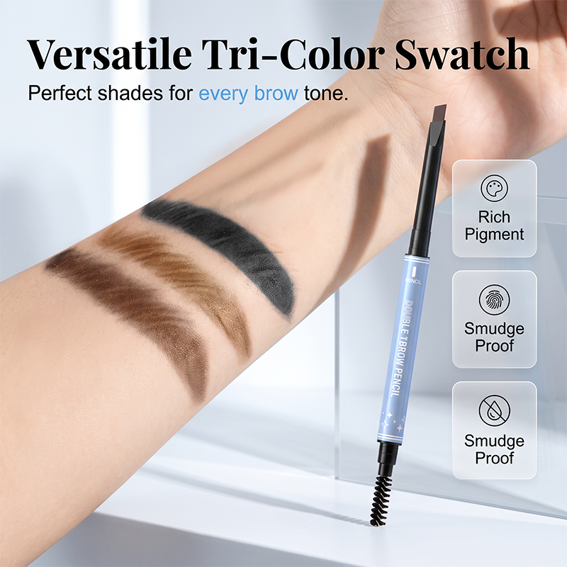 Double-Ended Waterproof Angled Eyebrow Pencil
